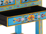 Sideboard Turquoise 55x30x76 cm Solid Wood Mango 355011
