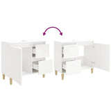 Bathroom Cabinet White 65x33x60 cm Engineered Wood 819820