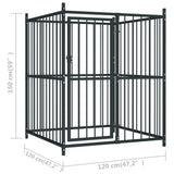 Outdoor Dog Kennel with Roof 120x120x150 cm 145762