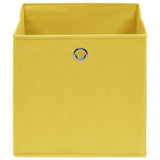 ZNTS Storage Boxes 10 pcs Yellow 32x32x32 cm Fabric 288367