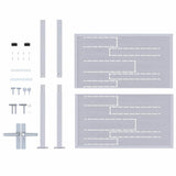 Garden Gate with Lock Silver 85 x 97 cm Stainless Steel 3402575