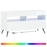 LED TV Cabinet BREDA High Gloss White Engineered Wood 897659