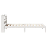 Bed Frame without Mattress White 90x190 cm Single Solid Wood Pine 3306528