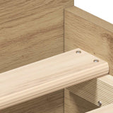 Bed Frame without Mattress Artisan Oak 100x200cm Engineered Wood 3328795