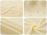 Table Cloth 5 pcs Round Cream White 160 cm Polyester 42040258