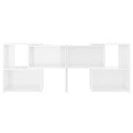TV Cabinet High Gloss White 104x30x52 cm Engineered Wood 808356