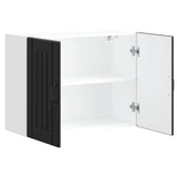Kitchen Wall Cabinet Lucca Black Engineered Wood 853828
