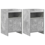 Bedside Tables 2 pcs Concrete Grey 40 x 36 x 60 cm 8011042