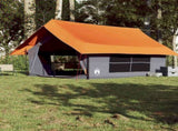 Camping Tent 5-Person Grey and Orange Waterproof 4009541