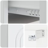 Wall-Mounted Bedside Cabinet 2 pcs White 49 x 34.5 x 20 cm 898106