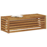 Outdoor Stool Bench Solid Acacia Wood Natural 115 x 43 x 37 cm 900687