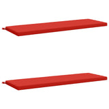 2-Piece Bench Cushions SOEST 2 pcs 100% Polyester Red 949479