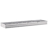 Raised Garden Bed Silver 320 x 80 x 24 cm galvanized 8006500