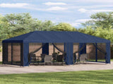 Gazebo Cover with Sidewalls Blue 600.5 x 300.5 cm Polyester 900441