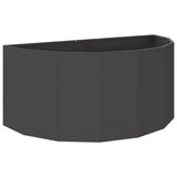 Planter Black 120 x 60 x 50 cm Steel 883703