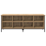 Shoe Cabinet with Shelf Artisan Oak 131 x 35 x 50 cm 881311