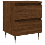 Bedside Cabinet Brown Oak 40x35x50 cm Engineered Wood 826874