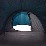 Camping Tent Tunnel 4-Person Blue Waterproof 94395