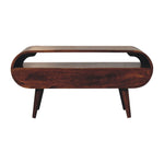 Chestnut Circular TV Stand IN3608