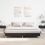 Bed Frame Black Engineered wood, solid eucalyptus wood, plywood 3328700