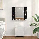 Mirror Cabinet Black Oak 70 x 16.5 x 60 cm Engineered Wood 886233