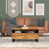Coffee Table 80x54x40 cm Solid Wood Mango&Engineered Wood 351957