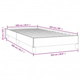 Bed Frame without Mattress Dark Grey 100x203 cm Twin XL Velvet 347004