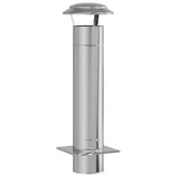 Chimney Extension Silver 25 x 25 x 82 cm Stainless Steel 42008447