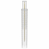 Fence Post 2 pcs Silver 20 x 20 x 190 cm Metal 143605