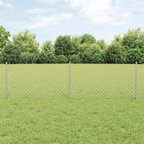 Fence and Post Silver 0.6 x 10 m Steel 3336286