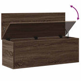 Storage Box Brown Oak 102x35x35 cm Engineered Wood 840694