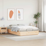 Ottoman Bed Frame Natural 120 x 200 cm Solid Pine Wood 3418747