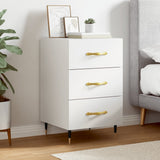 Bedside Cabinet White 40x40x66 cm Engineered Wood 827636