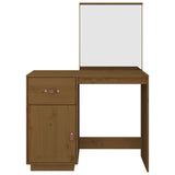 Dressing Table Honey Brown 95x50x134 cm Solid Wood Pine 820090