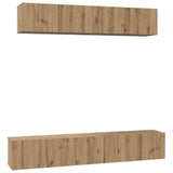 TV Cabinet Set 5 pcs Artisan Oak Engineered Wood 3393215