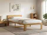 Single Bed Frame with Headboard ROSTOCK White 100 x 200 cm 903460