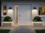 Garden Planter with LED 2 pcs Silver 30 x 40 x 30 cm 8008079