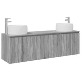 Bathroom Cabinet Set 3 pcs Grey Sonoma 49.5 x 44.5 x 66 cm 3405713