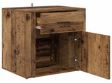 Bedside Cabinet Old Wood 35 x 50 x 60 cm Engineered Wood 881069