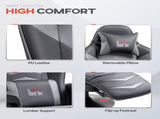 Massage Recliner Chair with Remote, PU Leather Recliner Armchair with Cup Holders and Side Pockets, T3398P343489