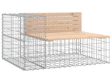 Garden Bench Natural wood Solid Pine wood, Galvanised steel 3196236