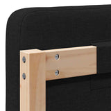 Upholstered Headboard Brown and Black 200 cm Solid Pine Wood 880050