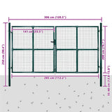 Garden Mesh Gate Fence Door Wall Grille 300x200 cm 140926