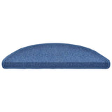 Stair Mats 20 pcs 56x17x3 cm Blue Half Round 3365788