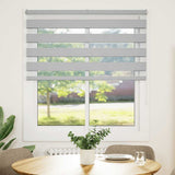 Zebra Blind Light Grey 120x150 cm Fabric Width 115.9 cm Polyester 4014447