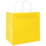 ZNTS Paper Bags 250 pcs with Handles Yellow 21x11x36 cm 4101785