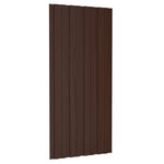 Roof Panels 36 pcs Galvanised Steel Brown 100x45 cm 317218