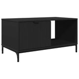 Coffee Table Black Oak 90 x 49 x 46 cm Engineered Wood 883445