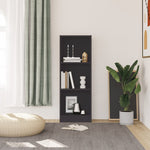 ZNTS 3-Tier Book Cabinet Grey 40x24x109 cm Engineered Wood 800830