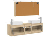 Bathroom Furniture Set 4 pcs Sonoma Oak 3406857